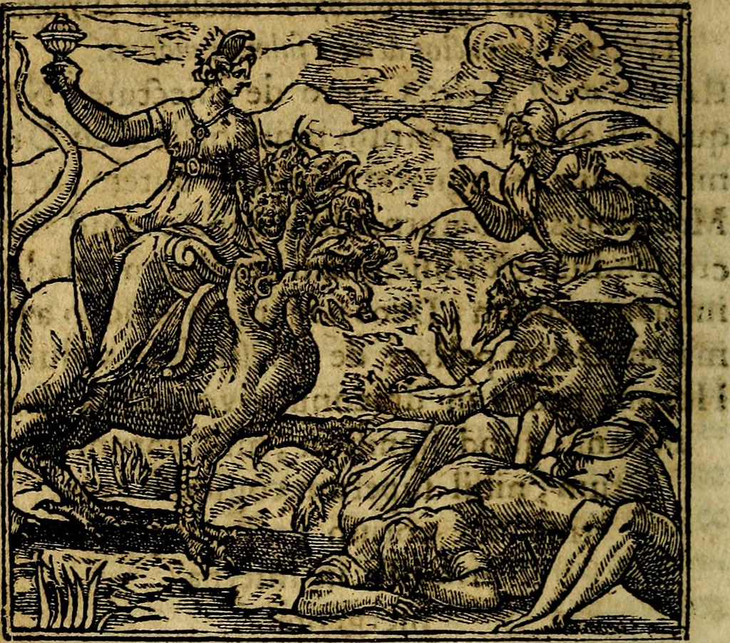 An illustration from Francisci Sanctii Brocensis .., 1573, leaf 39