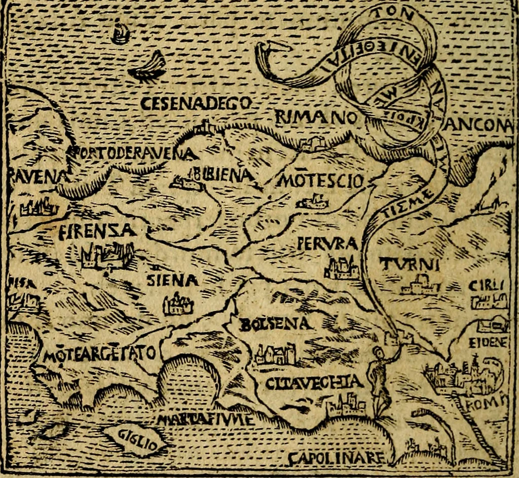 An illustration from Francisci Sanctii Brocensis .., 1573, leaf 393