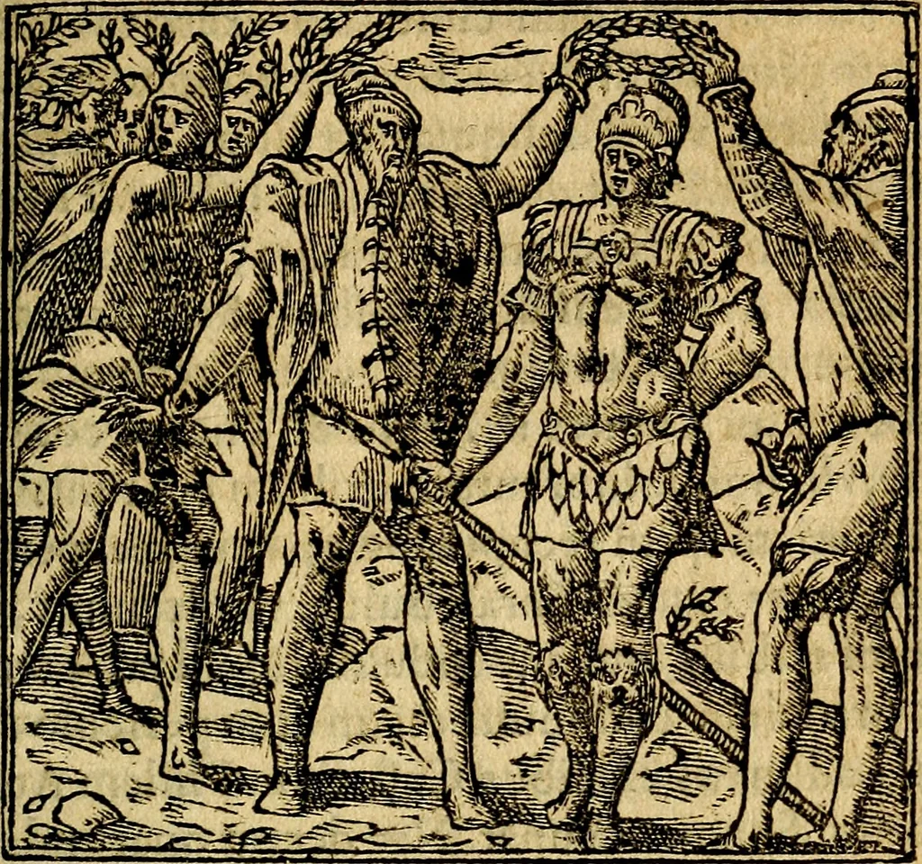 An illustration from Francisci Sanctii Brocensis .., 1573, leaf 396