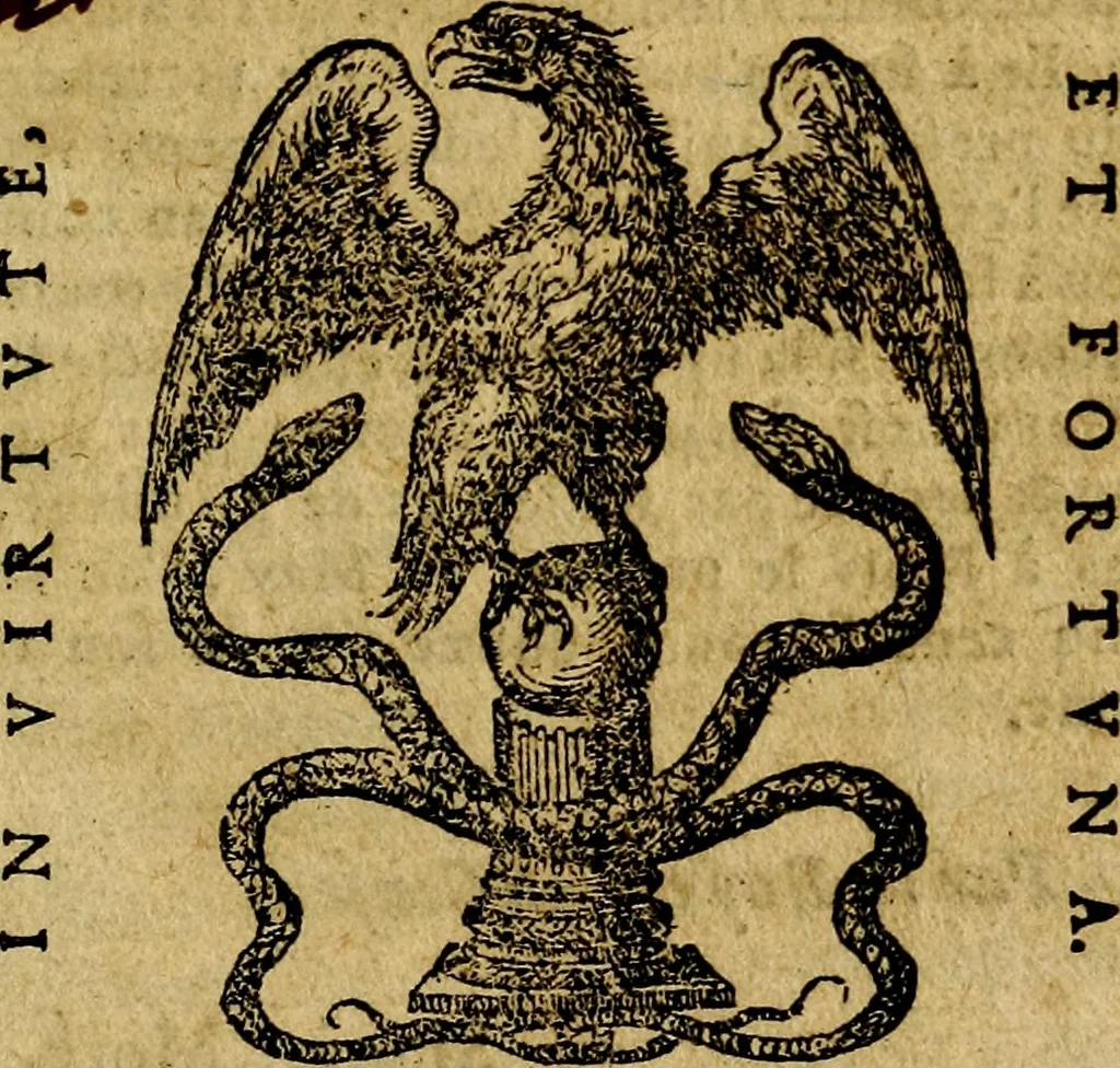 An illustration from Francisci Sanctii Brocensis .., 1573, leaf 4