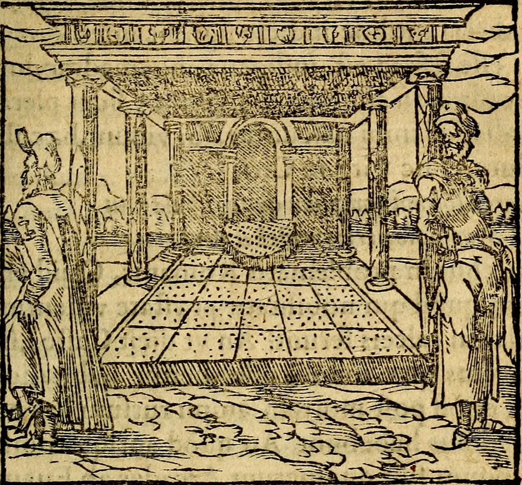 An illustration from Francisci Sanctii Brocensis .., 1573, leaf 402