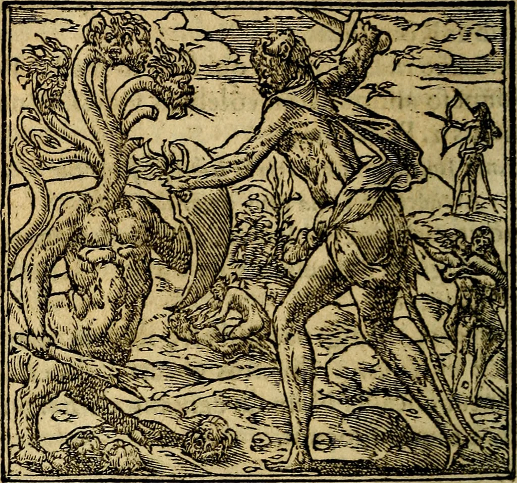 An illustration from Francisci Sanctii Brocensis .., 1573, leaf 405
