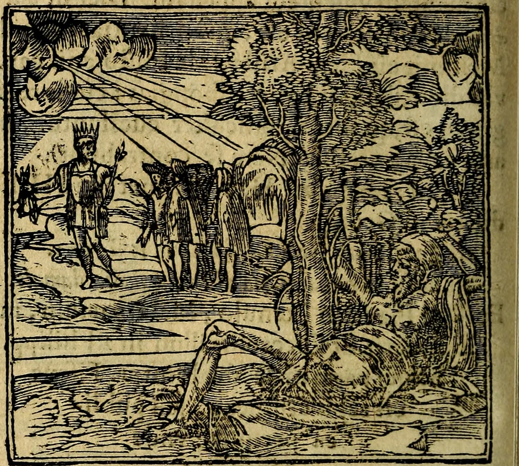 An illustration from Francisci Sanctii Brocensis .., 1573, leaf 425