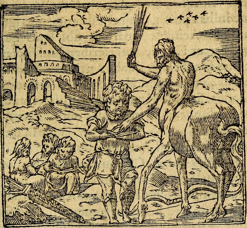 An illustration from Francisci Sanctii Brocensis .., 1573, leaf 426