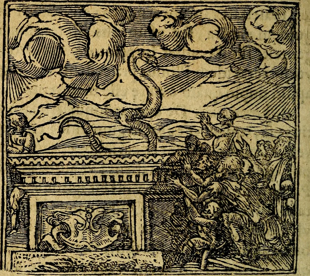 An illustration from Francisci Sanctii Brocensis .., 1573, leaf 431