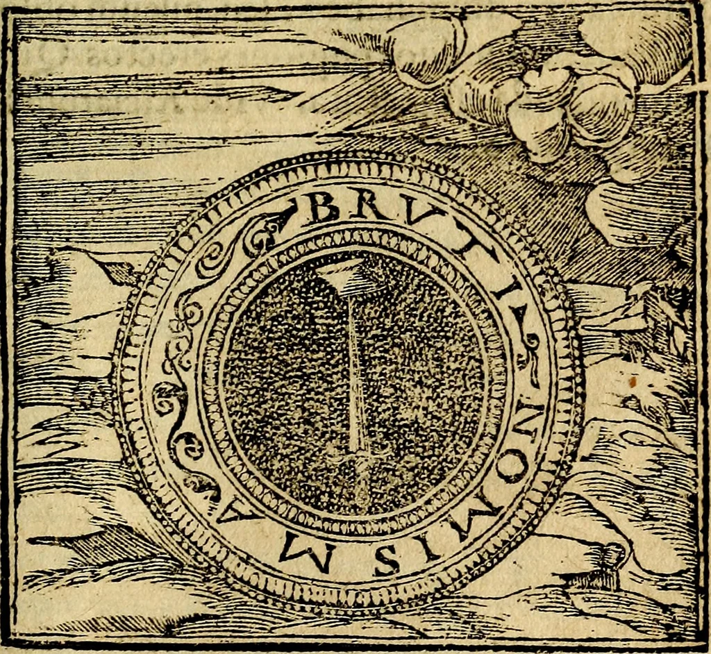An illustration from Francisci Sanctii Brocensis .., 1573, leaf 434