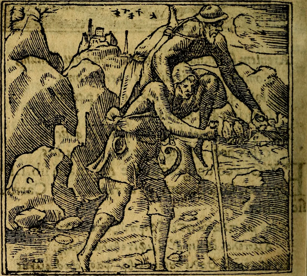 An illustration from Francisci Sanctii Brocensis .., 1573, leaf 457