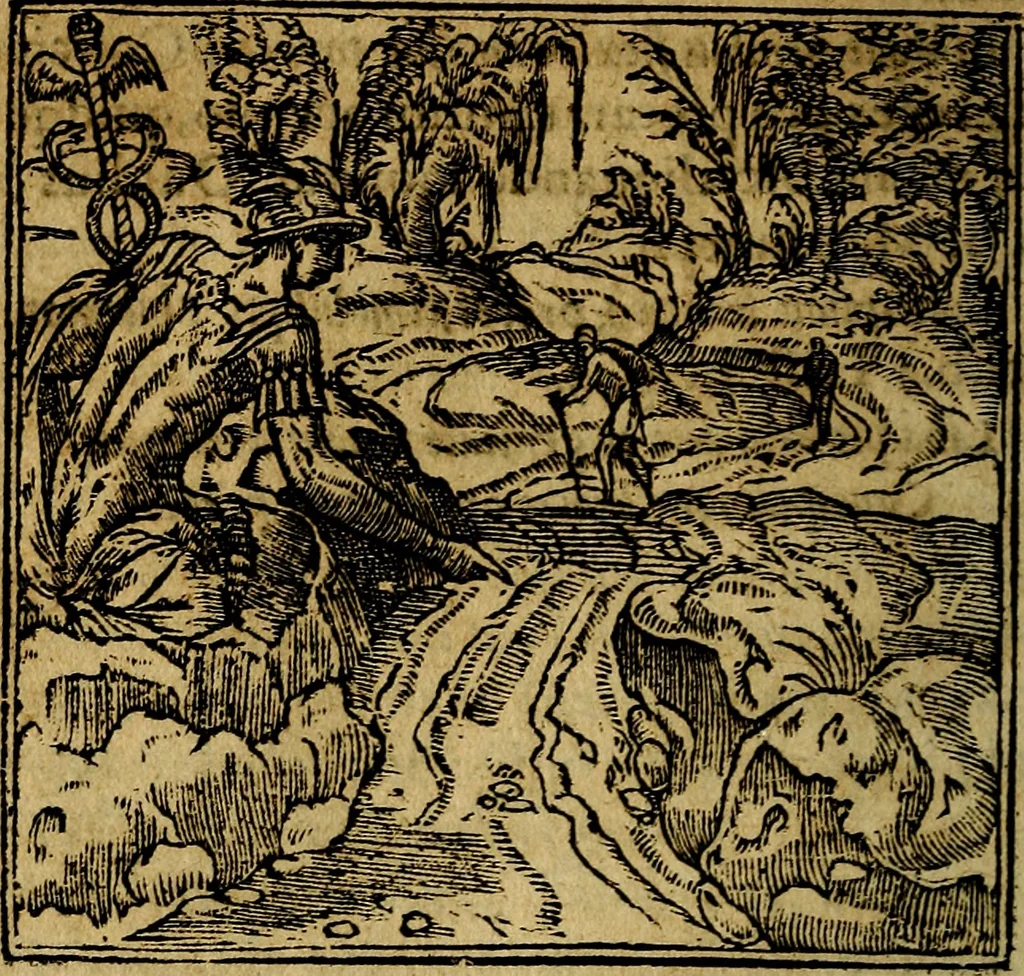An illustration from Francisci Sanctii Brocensis .., 1573, leaf 47