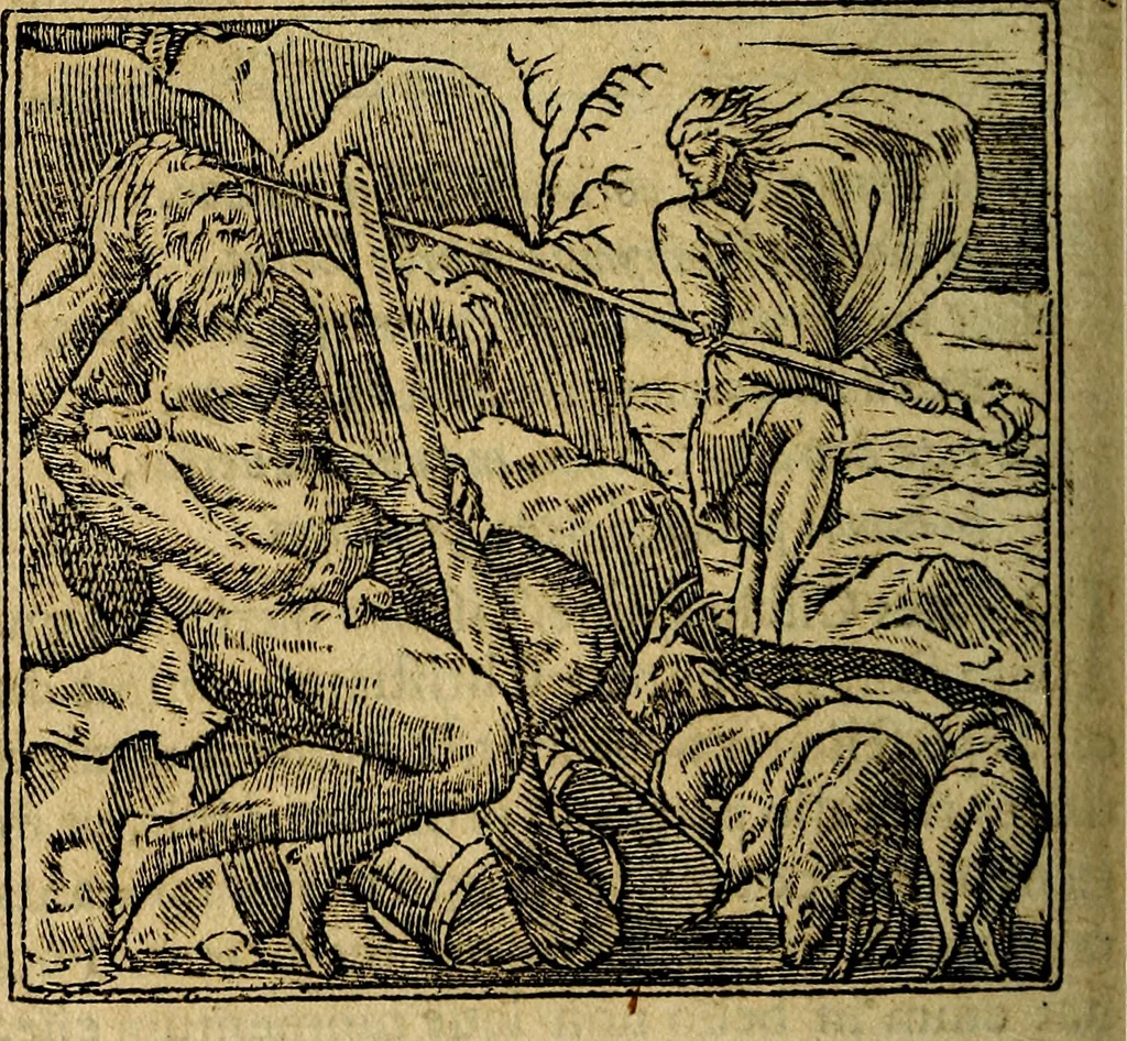 An illustration from Francisci Sanctii Brocensis .., 1573, leaf 477