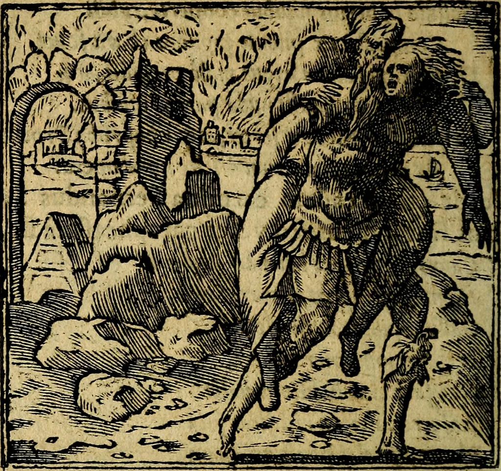 An illustration from Francisci Sanctii Brocensis .., 1573, leaf 535