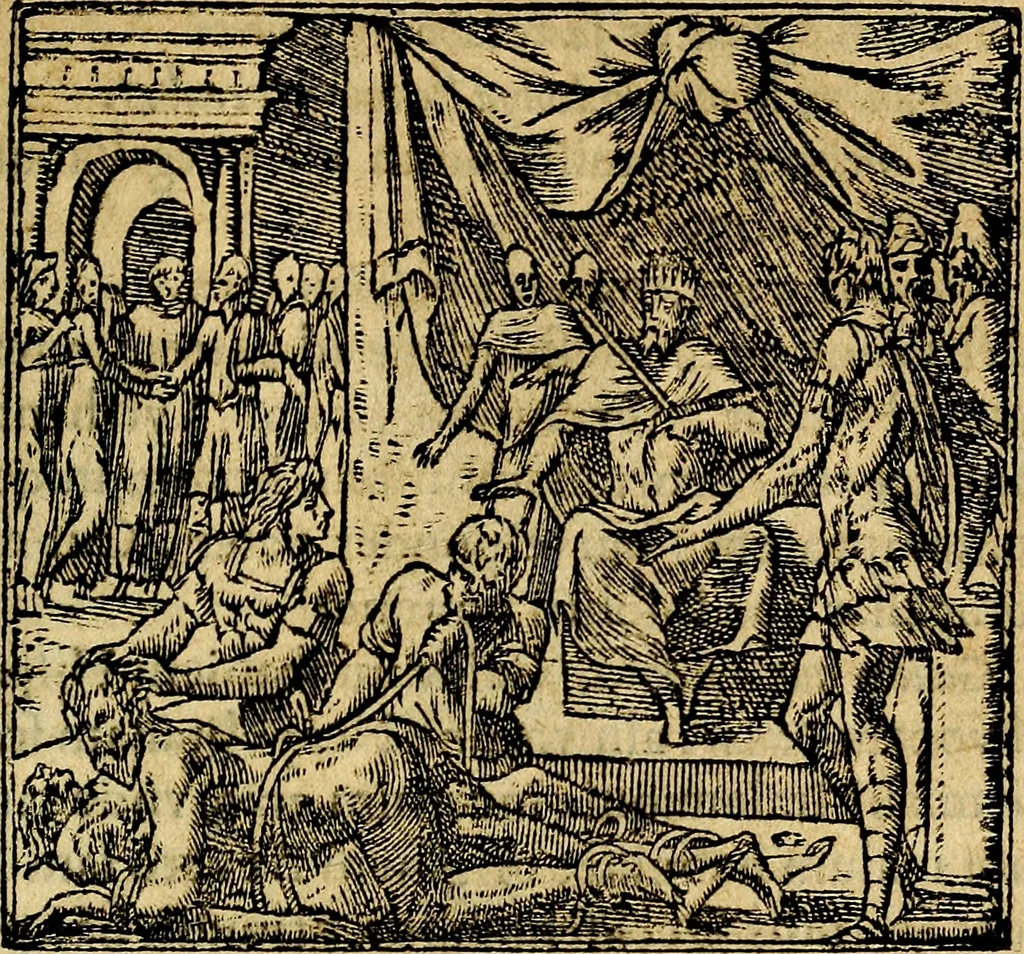 An illustration from Francisci Sanctii Brocensis .., 1573, leaf 540