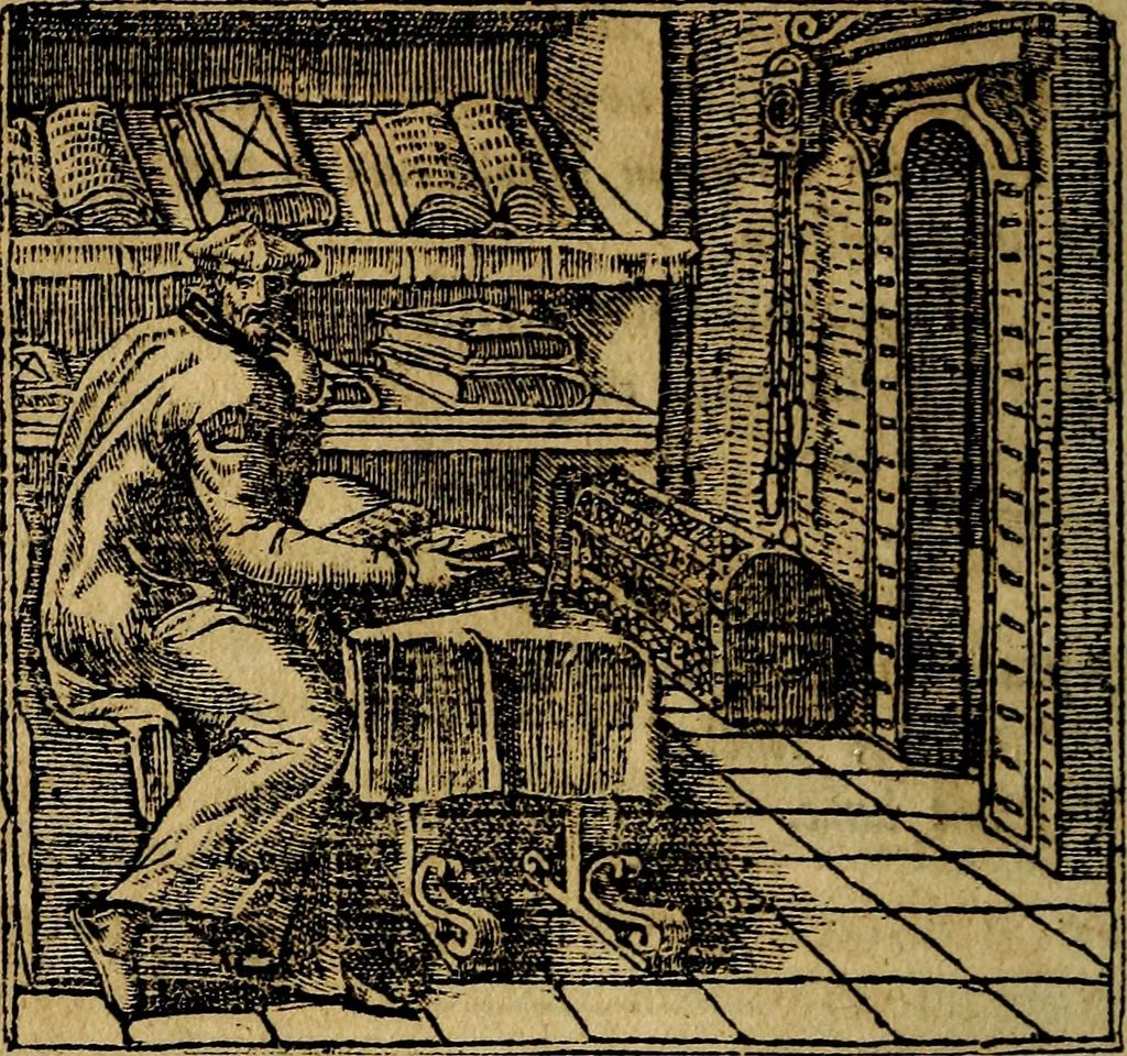 An illustration from Francisci Sanctii Brocensis .., 1573, leaf 57