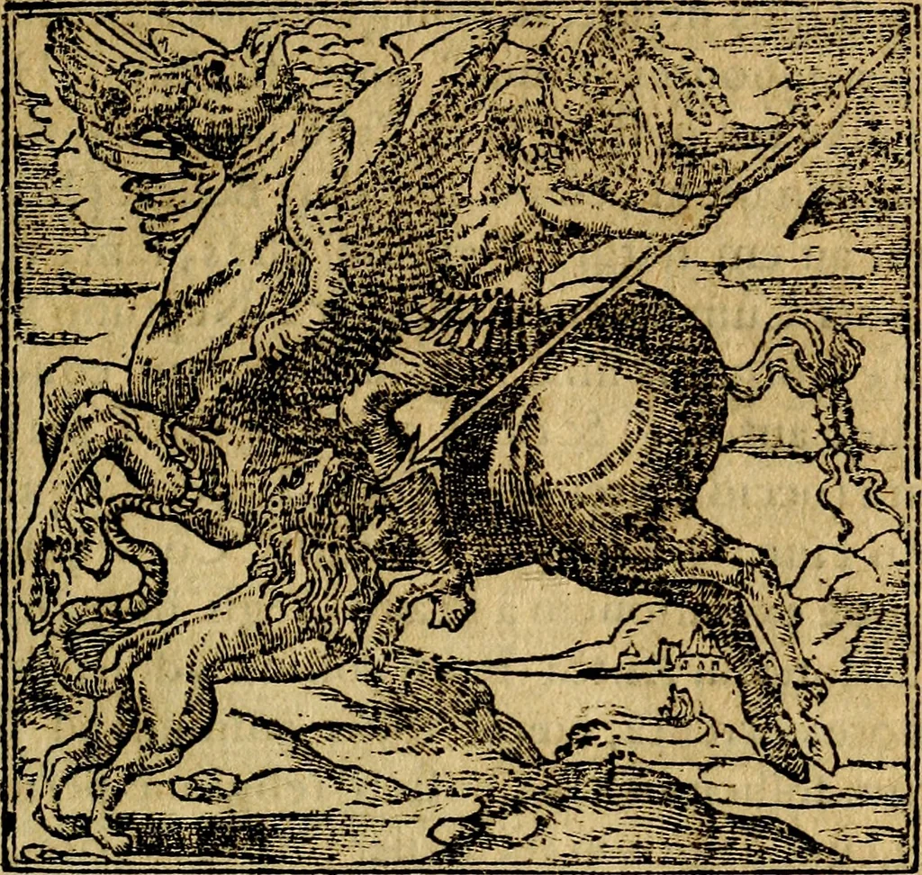 An illustration from Francisci Sanctii Brocensis .., 1573, leaf 70