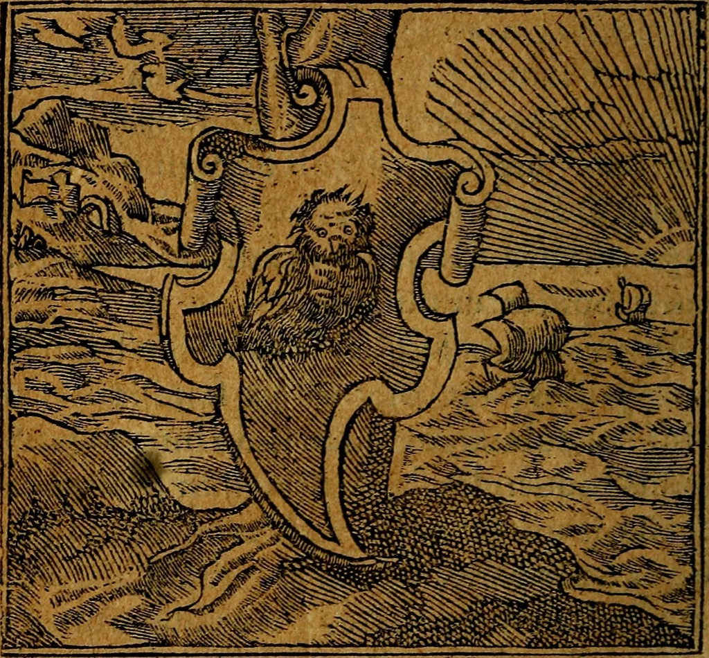 An illustration from Francisci Sanctii Brocensis .., 1573, leaf 91