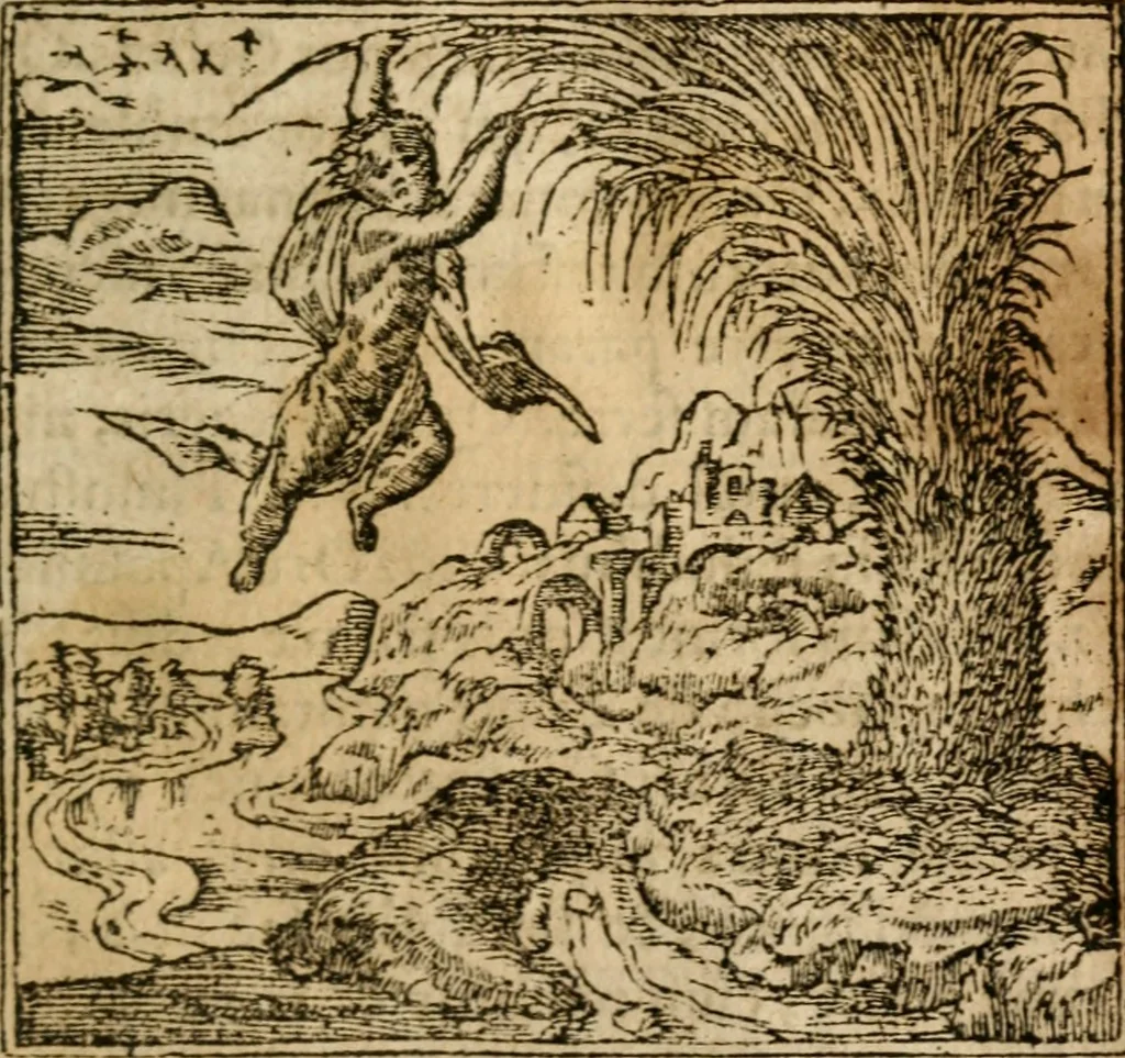 An illustration from Francisci Sanctii Brocensis In inclyta Salmaticensi Academia Rhetoricæ, Graecæque linguæ professoris Comment. in And. Alciati Emblemata : nunc denuò multis in locis accuratè recognita, & quamplurimis figuris illustrata ; cum indice copiosissimo, 1573, leaf 162