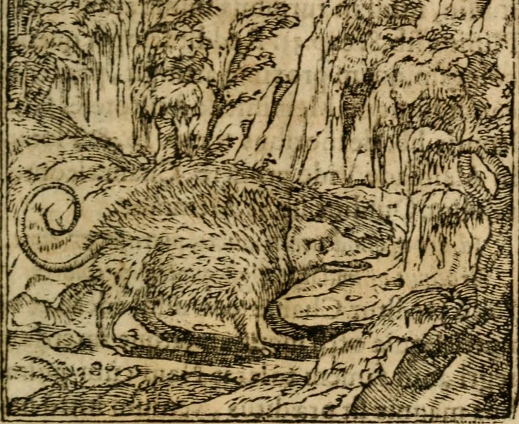 An illustration from Francisci Sanctii Brocensis In inclyta Salmaticensi Academia Rhetoricæ, Graecæque linguæ professoris Comment. in And. Alciati Emblemata : nunc denuò multis in locis accuratè recognita, & quamplurimis figuris illustrata ; cum indice copiosissimo, 1573, leaf 204