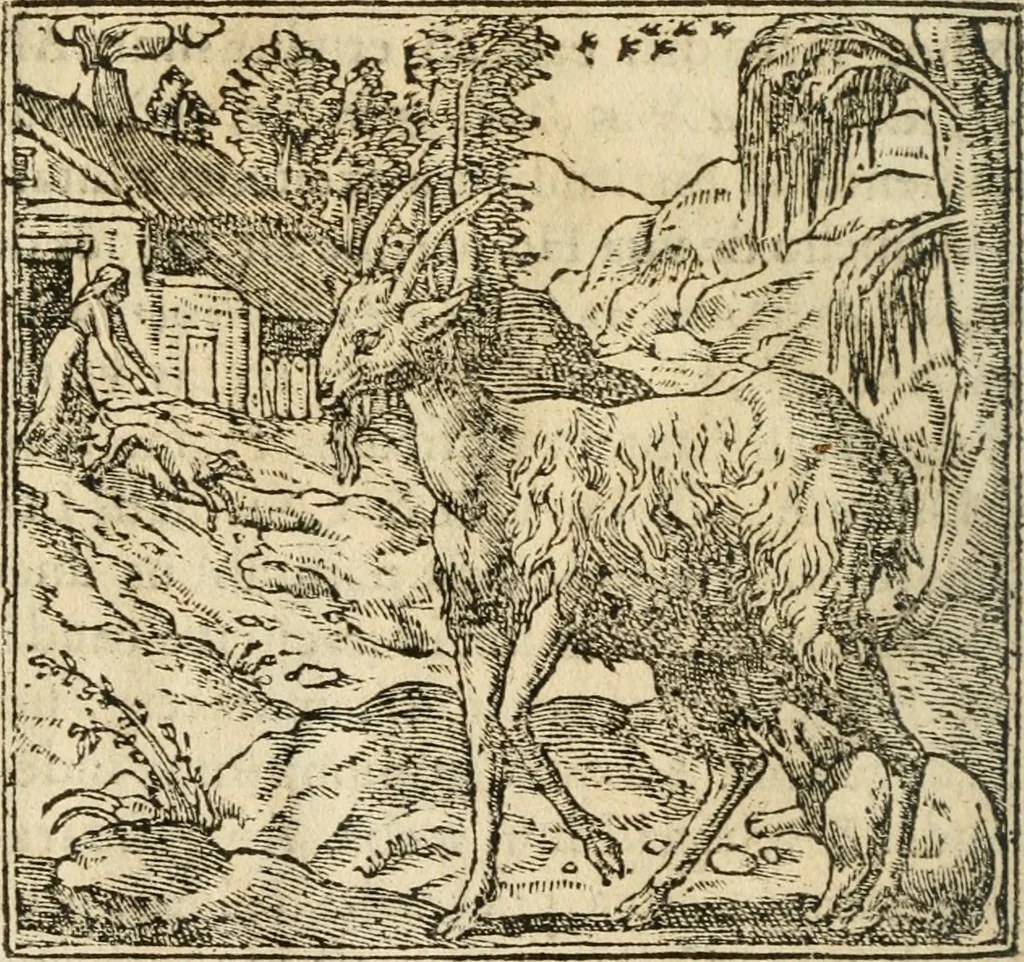 An illustration from Francisci Sanctii Brocensis In inclyta Salmaticensi Academia Rhetoricæ, Graecæque linguæ professoris Comment. in And. Alciati Emblemata : nunc denuò multis in locis accuratè recognita, & quamplurimis figuris illustrata ; cum indice copiosissimo, 1573, leaf 225