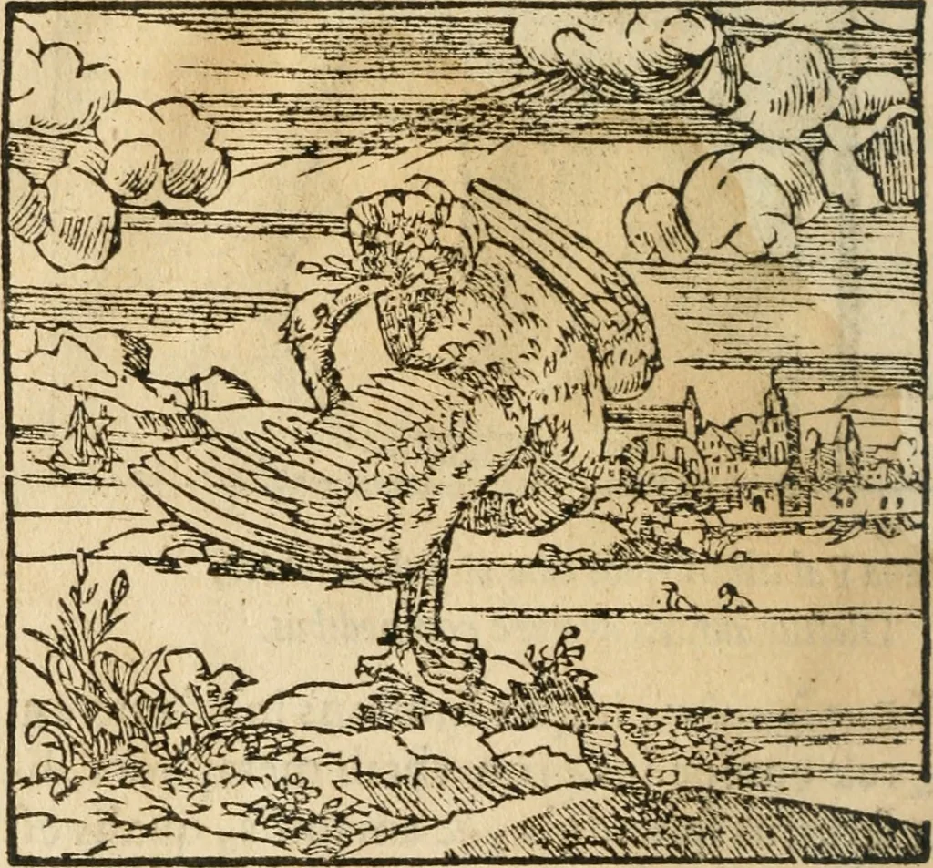 An illustration from Francisci Sanctii Brocensis In inclyta Salmaticensi Academia Rhetoricæ, Graecæque linguæ professoris Comment. in And. Alciati Emblemata : nunc denuò multis in locis accuratè recognita, & quamplurimis figuris illustrata ; cum indice copiosissimo, 1573, leaf 279