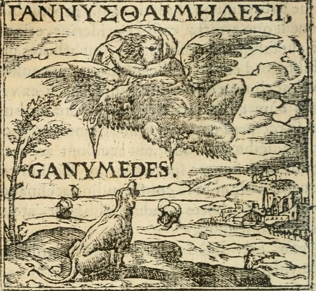 An illustration from Francisci Sanctii Brocensis In inclyta Salmaticensi Academia Rhetoricæ, Graecæque linguæ professoris Comment. in And. Alciati Emblemata : nunc denuò multis in locis accuratè recognita, & quamplurimis figuris illustrata ; cum indice copiosissimo, 1573, leaf 29