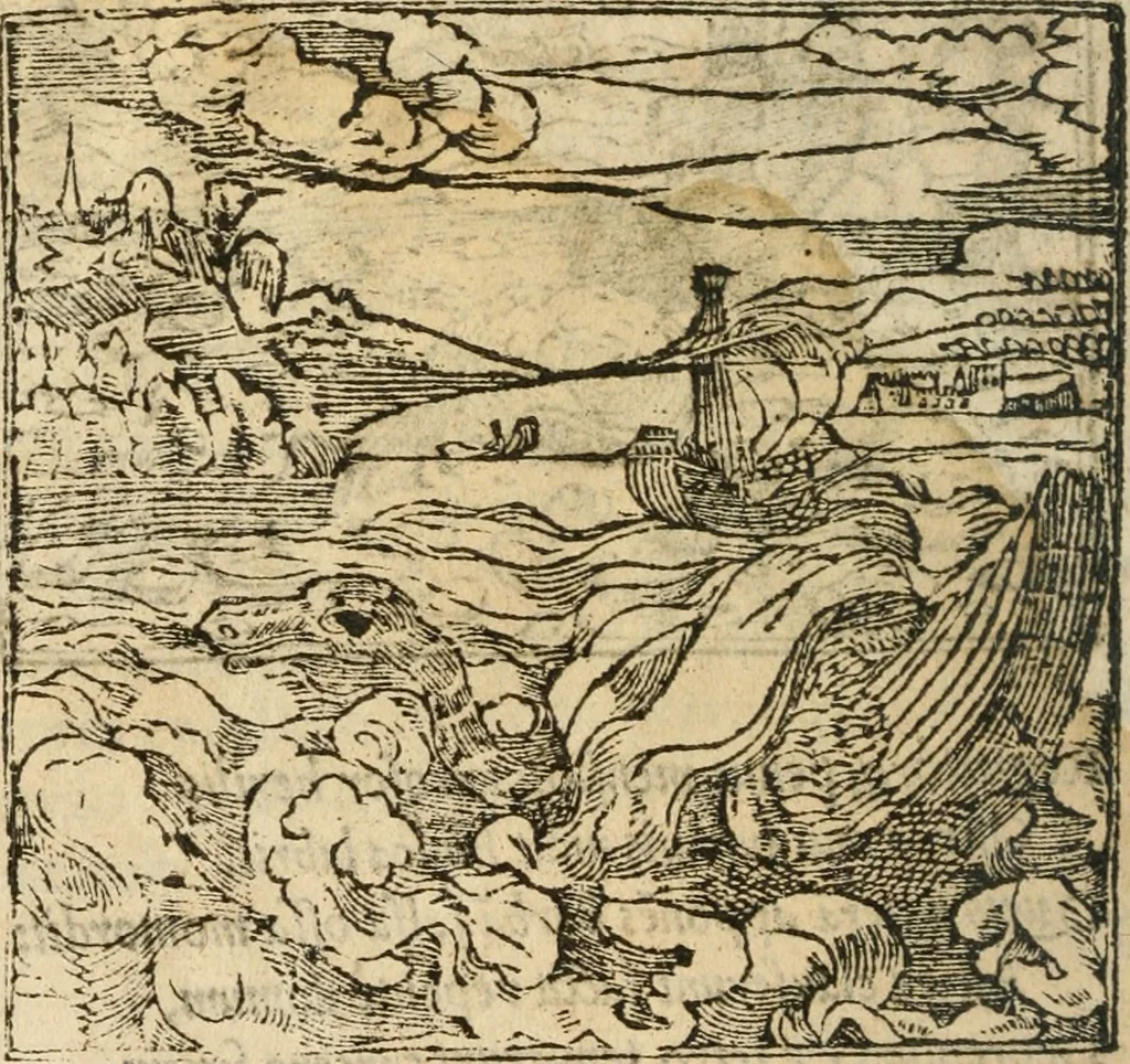 An illustration from Francisci Sanctii Brocensis In inclyta Salmaticensi Academia Rhetoricæ, Graecæque linguæ professoris Comment. in And. Alciati Emblemata : nunc denuò multis in locis accuratè recognita, & quamplurimis figuris illustrata ; cum indice copiosissimo, 1573, leaf 297