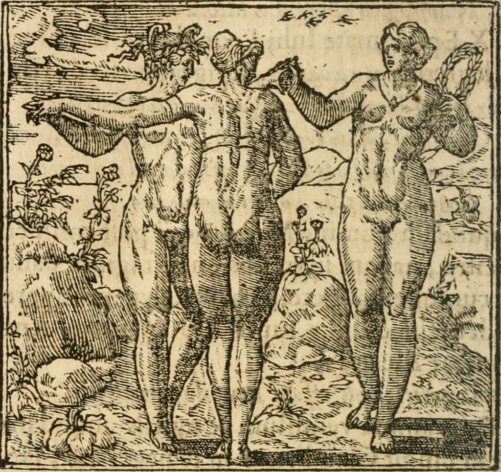 An illustration from Francisci Sanctii Brocensis In inclyta Salmaticensi Academia Rhetoricæ, Graecæque linguæ professoris Comment. in And. Alciati Emblemata : nunc denuò multis in locis accuratè recognita, & quamplurimis figuris illustrata ; cum indice copiosissimo, 1573, leaf 465