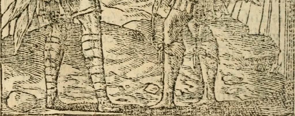 An illustration from Francisci Sanctii Brocensis In inclyta Salmaticensi Academia Rhetoricæ, Graecæque linguæ professoris Comment. in And. Alciati Emblemata : nunc denuò multis in locis accuratè recognita, & quamplurimis figuris illustrata ; cum indice copiosissimo, 1573, leaf 475