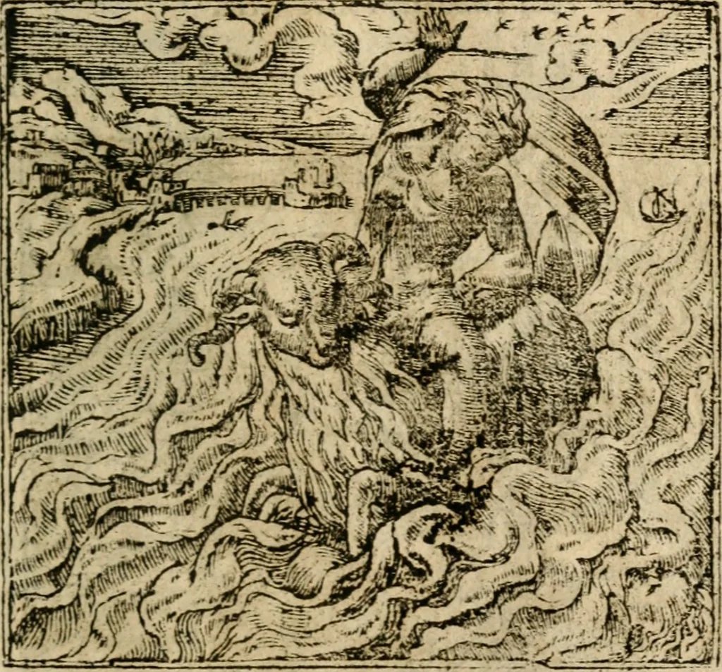 An illustration from Francisci Sanctii Brocensis In inclyta Salmaticensi Academia Rhetoricæ, Graecæque linguæ professoris Comment. in And. Alciati Emblemata : nunc denuò multis in locis accuratè recognita, & quamplurimis figuris illustrata ; cum indice copiosissimo, 1573, leaf 530