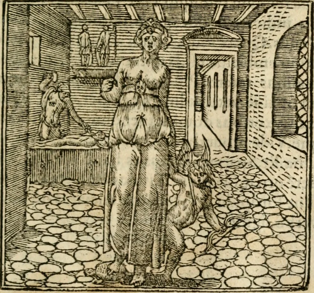 An illustration from Francisci Sanctii Brocensis In inclyta Salmaticensi Academia Rhetoricæ, Graecæque linguæ professoris Comment. in And. Alciati Emblemata : nunc denuò multis in locis accuratè recognita, & quamplurimis figuris illustrata ; cum indice copiosissimo, 1573, leaf 540