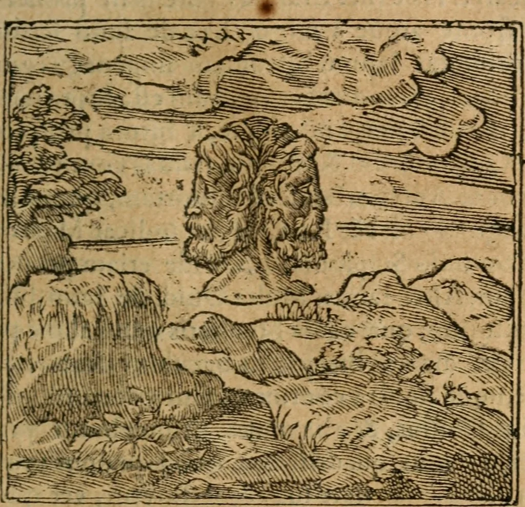 An illustration from Francisci Sanctii Brocensis In inclyta Salmaticensi Academia Rhetoricæ, Graecæque linguæ professoris Comment. in And. Alciati Emblemata : nunc denuò multis in locis accuratè recognita, & quamplurimis figuris illustrata ; cum indice copiosissimo, 1573, leaf 92