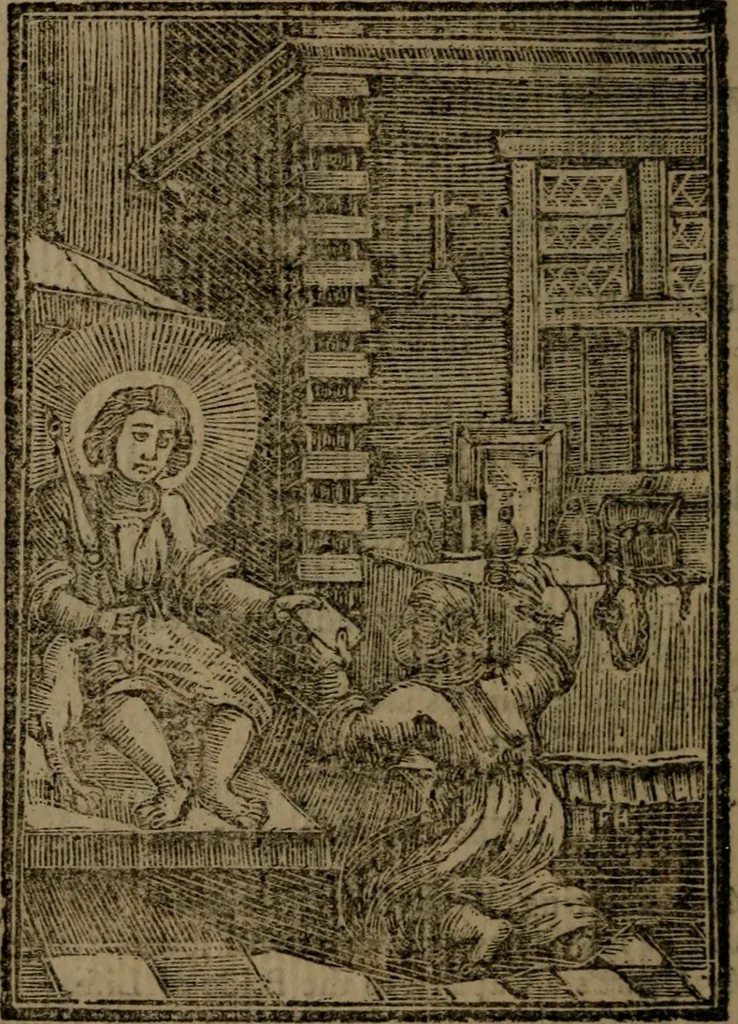 An illustration from Francis Quarles' Emblems and : Hieroglyphics of the life of man, modernized : in four books, 1773, leaf 111