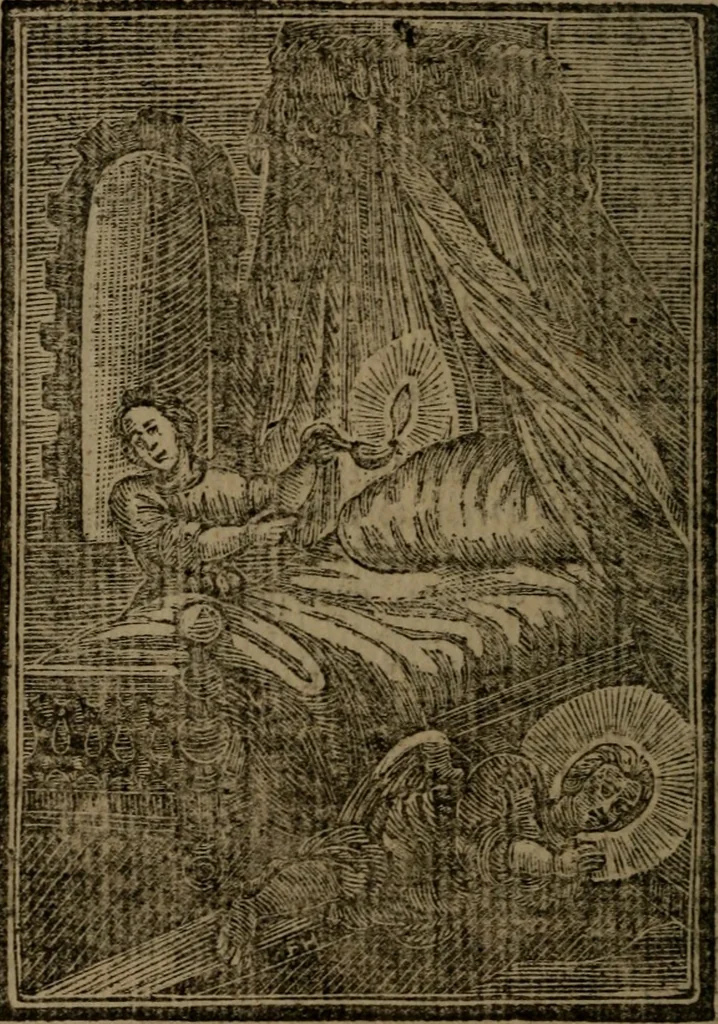 An illustration from Francis Quarles' Emblems and : Hieroglyphics of the life of man, modernized : in four books, 1773, leaf 119