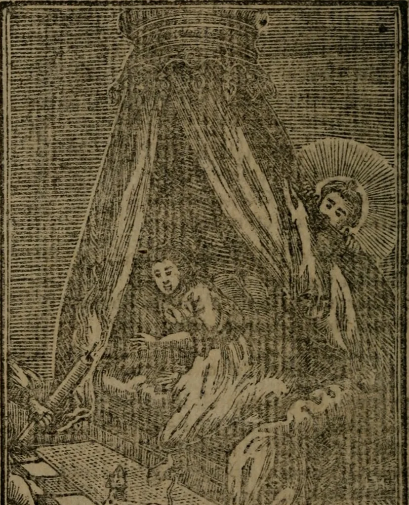 An illustration from Francis Quarles' Emblems and : Hieroglyphics of the life of man, modernized : in four books, 1773, leaf 121