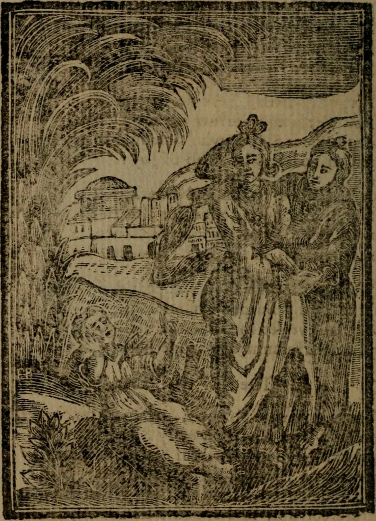 An illustration from Francis Quarles' Emblems and : Hieroglyphics of the life of man, modernized : in four books, 1773, leaf 131