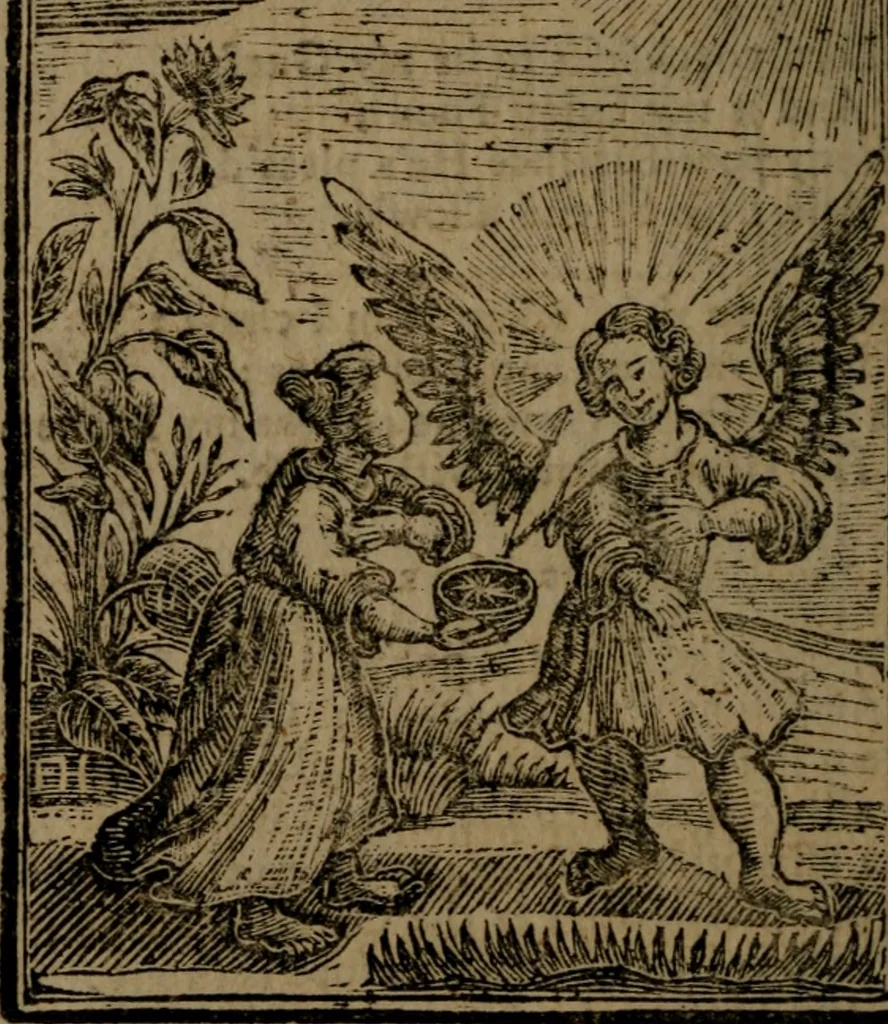 An illustration from Francis Quarles' Emblems and : Hieroglyphics of the life of man, modernized : in four books, 1773, leaf 137