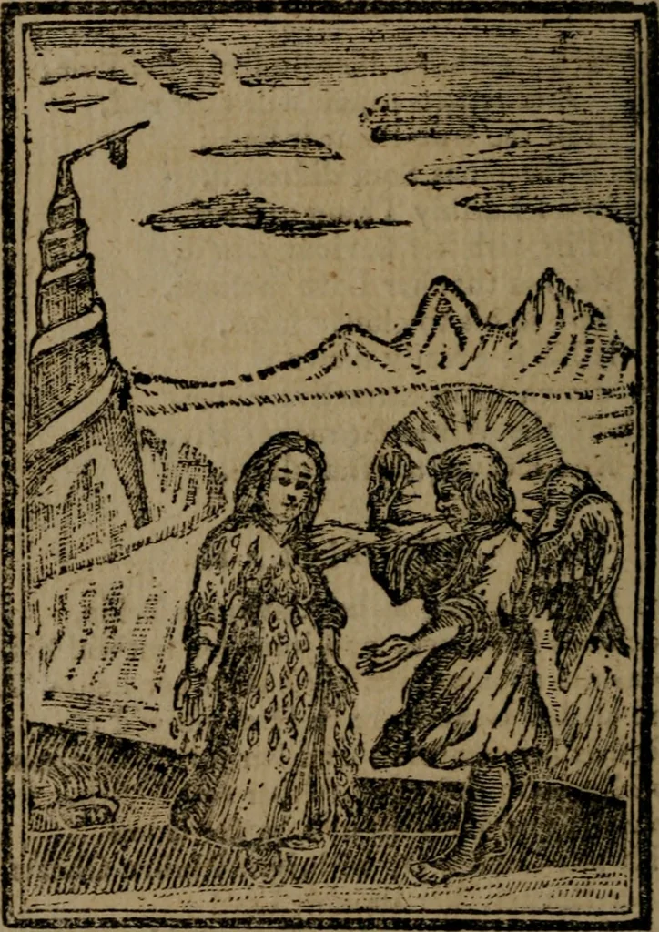 An illustration from Francis Quarles' Emblems and : Hieroglyphics of the life of man, modernized : in four books, 1773, leaf 139