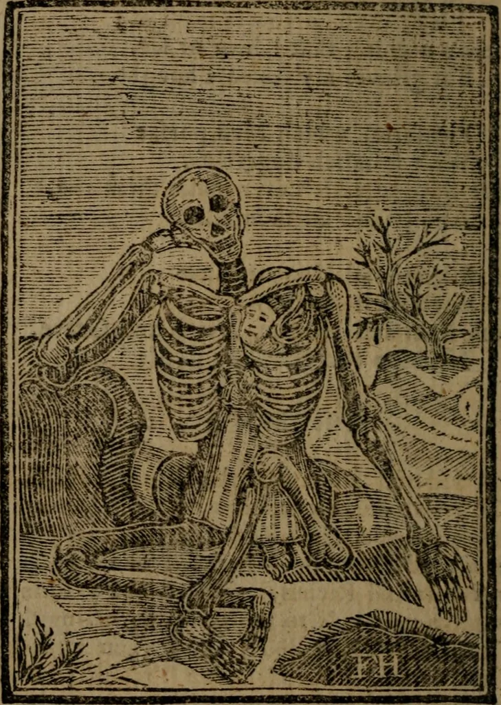 An illustration from Francis Quarles' Emblems and : Hieroglyphics of the life of man, modernized : in four books, 1773, leaf 145