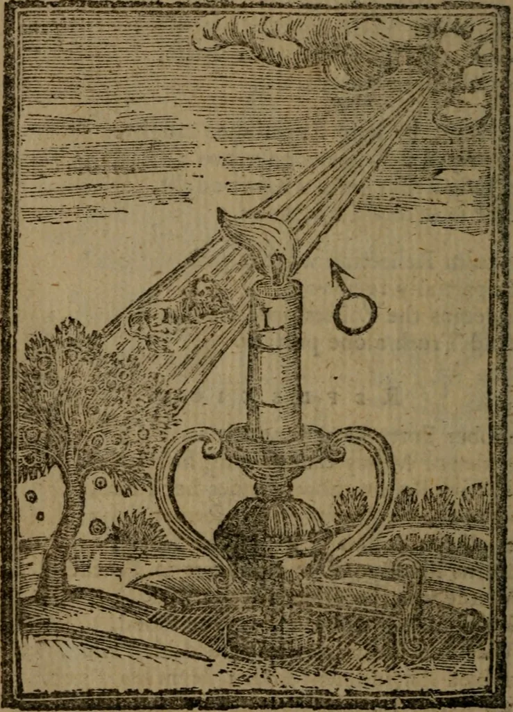 An illustration from Francis Quarles' Emblems and : Hieroglyphics of the life of man, modernized : in four books, 1773, leaf 189