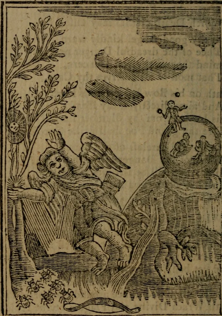 An illustration from Francis Quarles' Emblems and : Hieroglyphics of the life of man, modernized : in four books, 1773, leaf 29