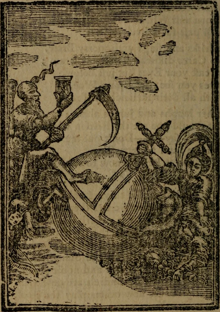An illustration from Francis Quarles' Emblems and : Hieroglyphics of the life of man, modernized : in four books, 1773, leaf 31