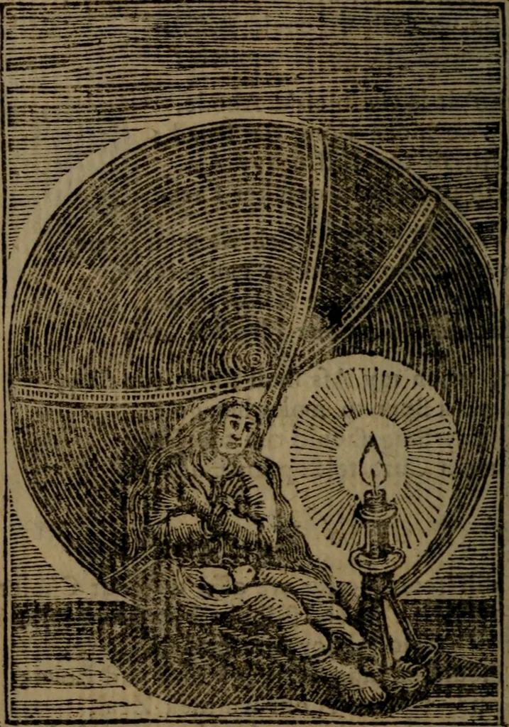 An illustration from Francis Quarles' Emblems and : Hieroglyphics of the life of man, modernized : in four books, 1773, leaf 39