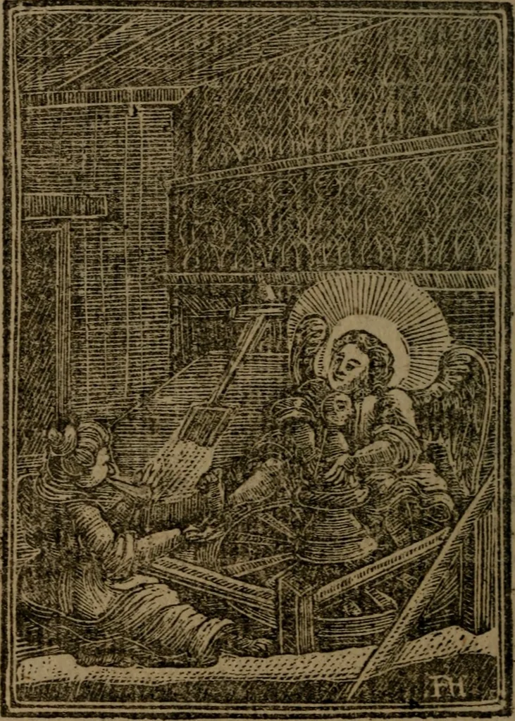 An illustration from Francis Quarles' Emblems and : Hieroglyphics of the life of man, modernized : in four books, 1773, leaf 81
