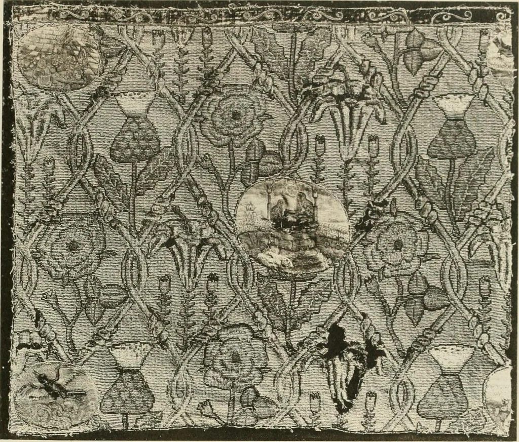An illustration from The Franco-British exhibition of textiles 1921, 1922, leaf 112