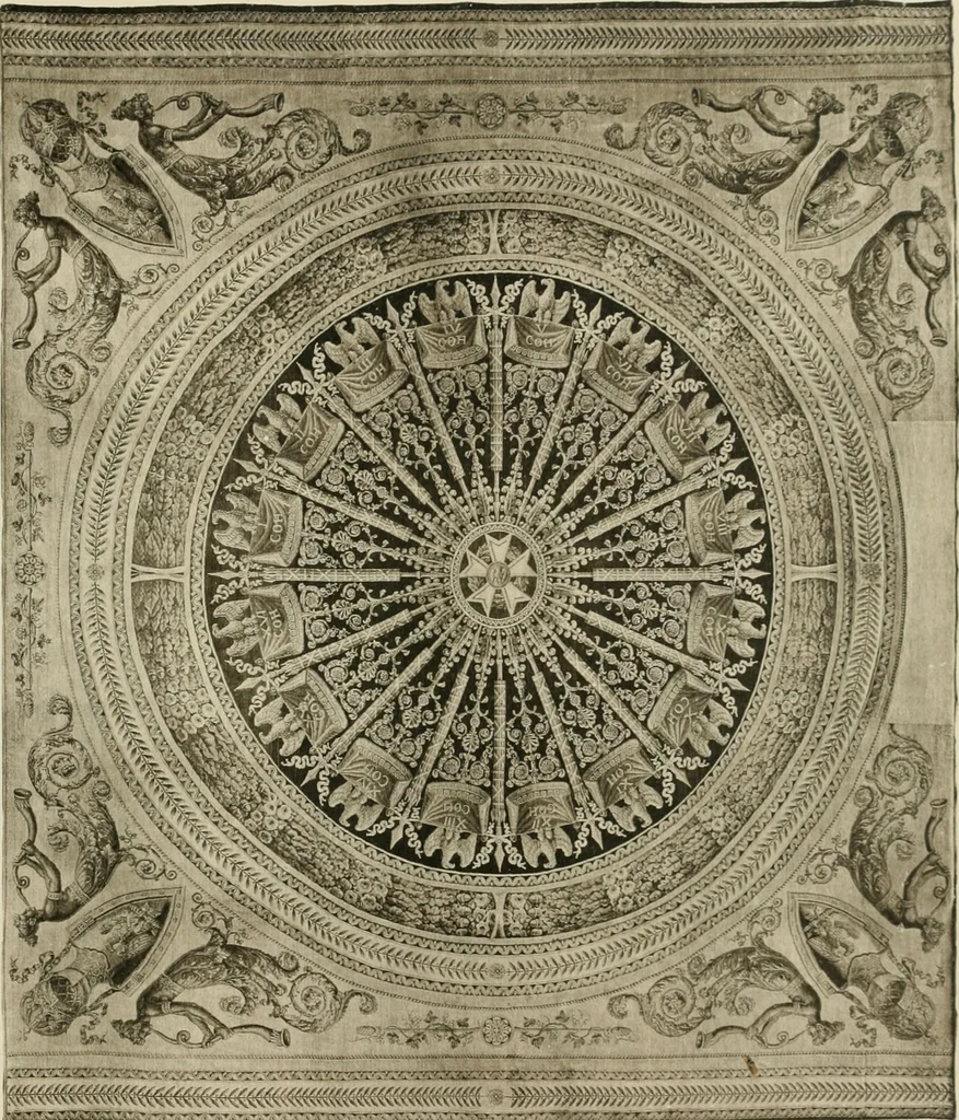 An illustration from The Franco-British exhibition of textiles 1921, 1922, leaf 132