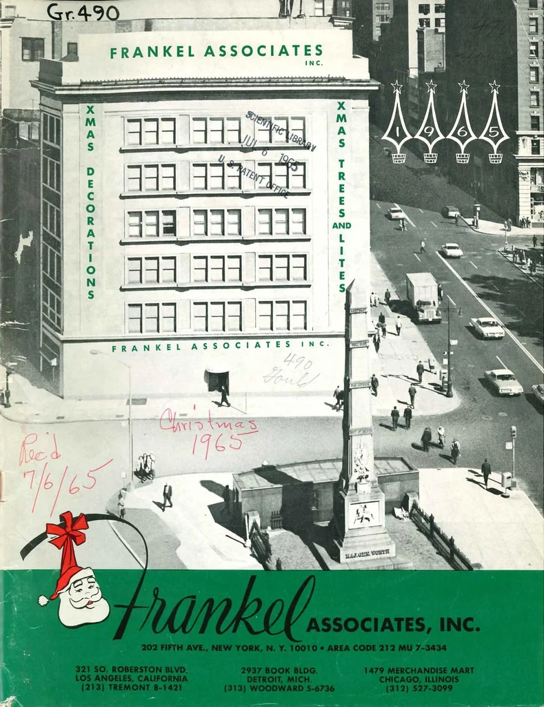 An illustration from Frankel Christmas Decorations 1965, 1965, leaf 0