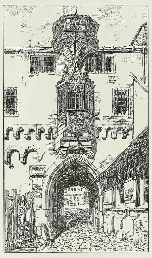 An illustration from Frankfurt a. M. und seine Bauten, 1886, leaf 60