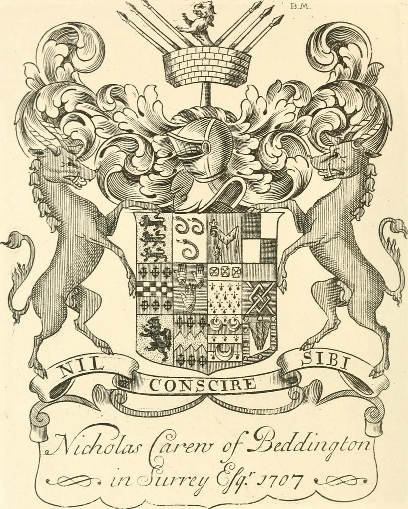 An illustration from Franks bequest. Catalogue of British and American book plates bequeathed to the trustees of the British Museum by Sir Augustus Wollaston Franks, 1903, leaf 199