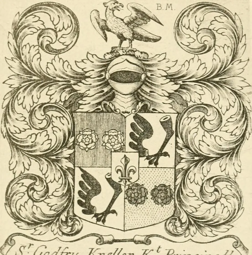 An illustration from Franks bequest. Catalogue of British and American book plates bequeathed to the trustees of the British Museum by Sir Augustus Wollaston Franks, 1903, leaf 153
