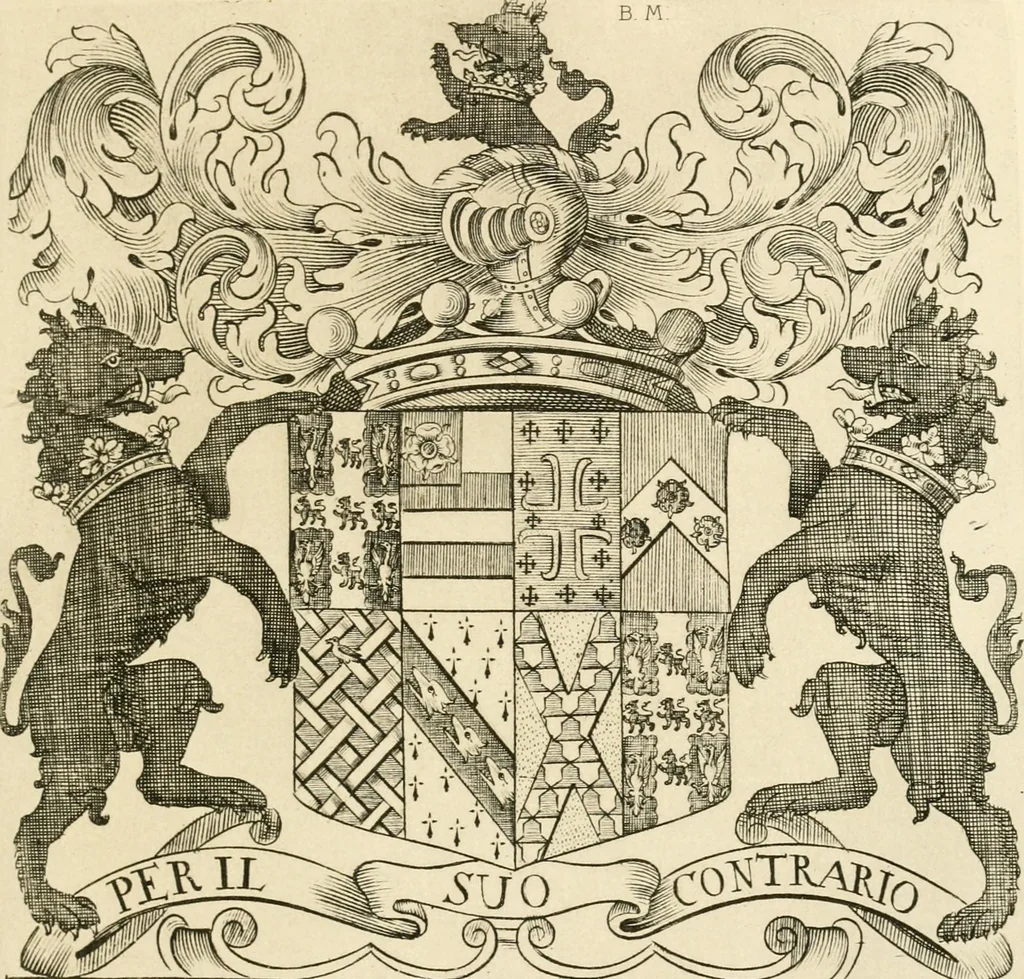 An illustration from Franks bequest. Catalogue of British and American book plates bequeathed to the trustees of the British Museum by Sir Augustus Wollaston Franks, 1903, leaf 343