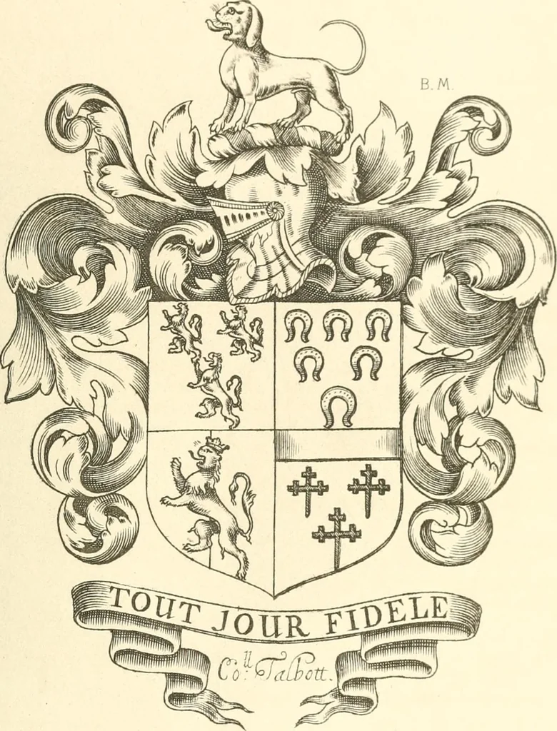 An illustration from Franks bequest. Catalogue of British and American book plates bequeathed to the trustees of the British Museum by Sir Augustus Wollaston Franks, 1903, leaf 126