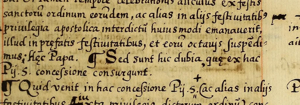 An illustration from Fratris Alphonsi a Veracruce in sacra theologia magistri ordinis haeremitarum sancti Augustini ad candidum lectorem exhortatio. : Candide lector, omnium preuilegiorum compendium, illorum maxime concessorum ordinibus mendicantiu[m] pro conuersione infidelium, & profectu & manutenentia eorum in fide, ., 1570, leaf 165